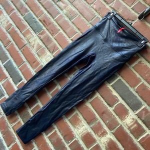 {SPANX} Faux Leather Navy Legging *Best Seller*